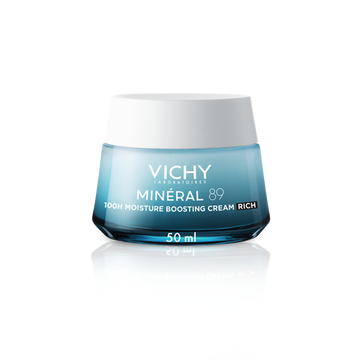 Vichy Mineral 89 100h Moisture Boosting Cream Rich Ενυδατική Κρέμα Με Πλούσια Ύφη 50ml
